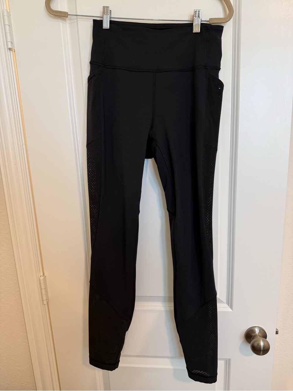 Lululemon Mesh High-Waist Black Performance Leggings